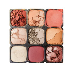 Fototapeta premium Makeup Palette Overhead With Soft Shadows png