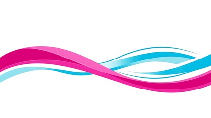 Abstract waves of pink and teal