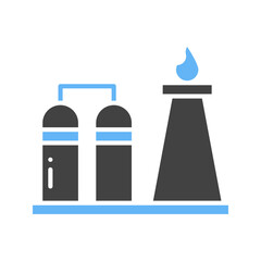 Refinery icon vector image. Suitable for mobile apps, web apps and print media.