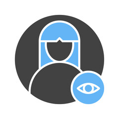 View Female Profile icon vector image. Suitable for mobile apps, web apps and print media.