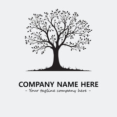 Obraz premium Tree Silhouette Logo Company Design Illustration Vector Graphic Image
