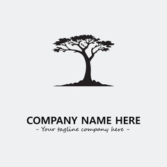 Tree Silhouette Logo Company Design Illustration Vector Graphic Image