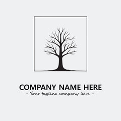 Obraz premium Tree Silhouette Logo Company Design Illustration Vector Graphic Image
