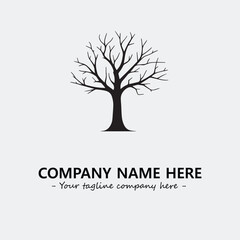 Tree Silhouette Logo Company Design Illustration Vector Graphic Image