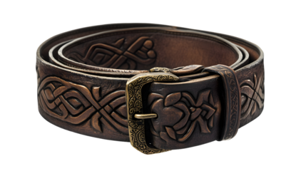 Stylish Belt Isolated on White Background for Fashion Enthusiasts