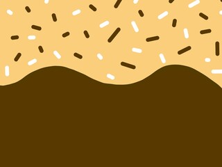 Wavy Stripe Pattern with Sprinkles