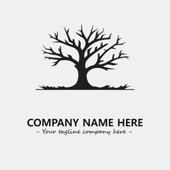 Tree Silhouette Logo Company Design Illustration Vector Graphic Image
