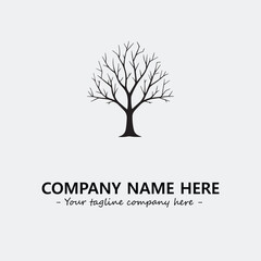 Tree Silhouette Logo Company Design Illustration Vector Graphic Image