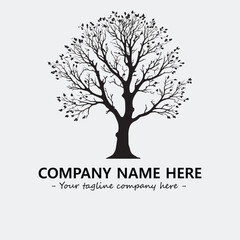 Obraz premium Tree Silhouette Logo Company Design Illustration Vector Graphic Image