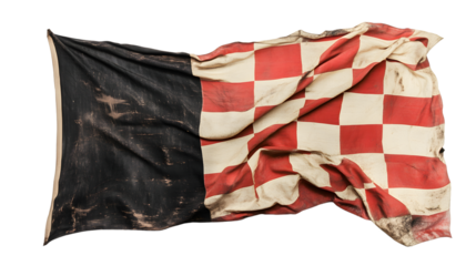 Race Flag Isolated on White - Professional Racing Background for Designers