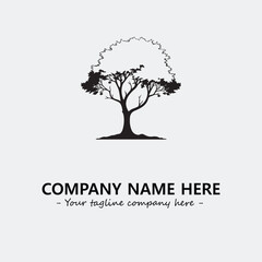 Obraz premium Tree Silhouette Logo Company Design Illustration Vector Graphic Image