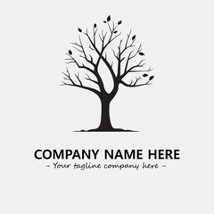 Obraz premium Tree Silhouette Logo Company Design Illustration Vector Graphic Image