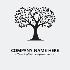 Obraz premium Tree Silhouette Logo Company Design Illustration Vector Graphic Image