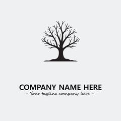 Fototapeta premium Tree Silhouette Logo Company Design Illustration Vector Graphic Image