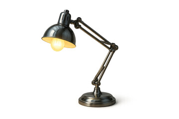 Vintage Desk Lamp with Adjustable Arm and Warm Glow Light Source