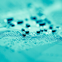 Abstract, Close up at electronic circuits, we see the technology of the mainboard, which is the important background of the computer. (logic board,cpu motherboard,Main board,system board,mobo)	