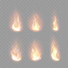 Flame Fire Effect Vector