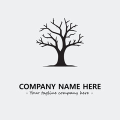 Tree Silhouette Logo Company Design Illustration Vector Graphic Image