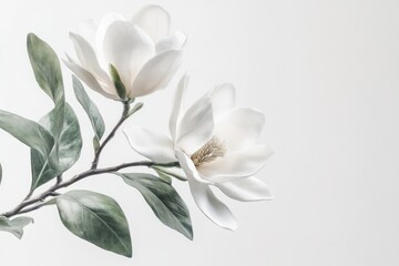 Elegant magnolia flowers