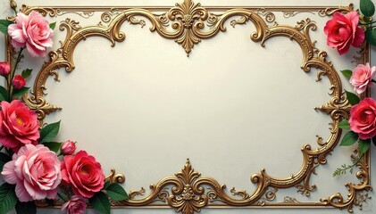 Intricate floral damask, elegant scrollwork and acanthus leaves, elegant, decor, design element