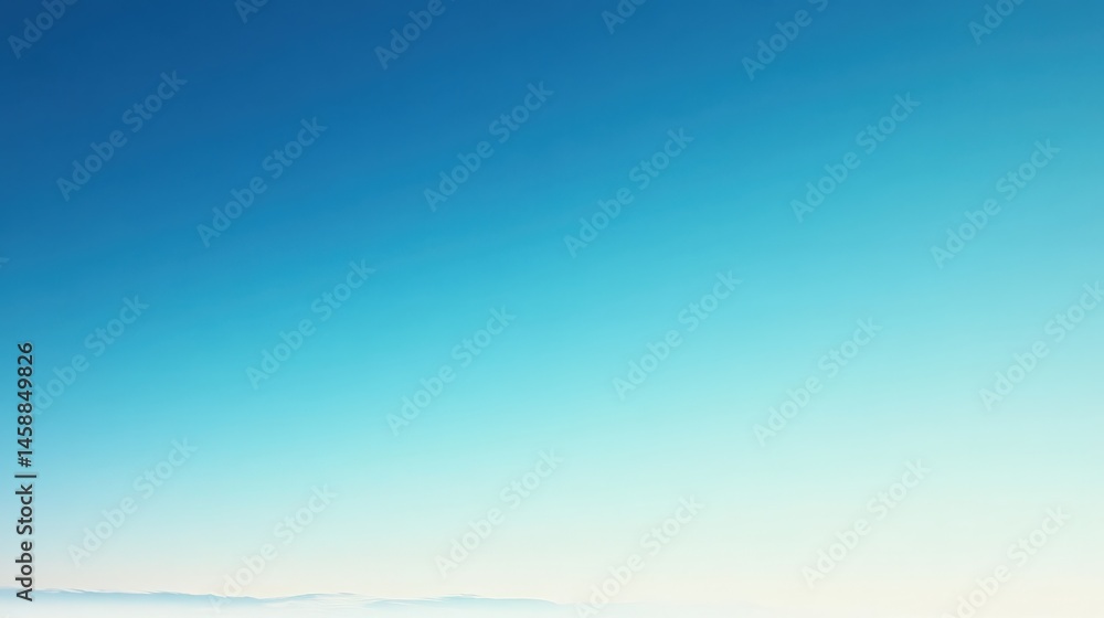 Aufkleber a soft blue gradient background resembling a clear sky fading from light blue to deep azure.