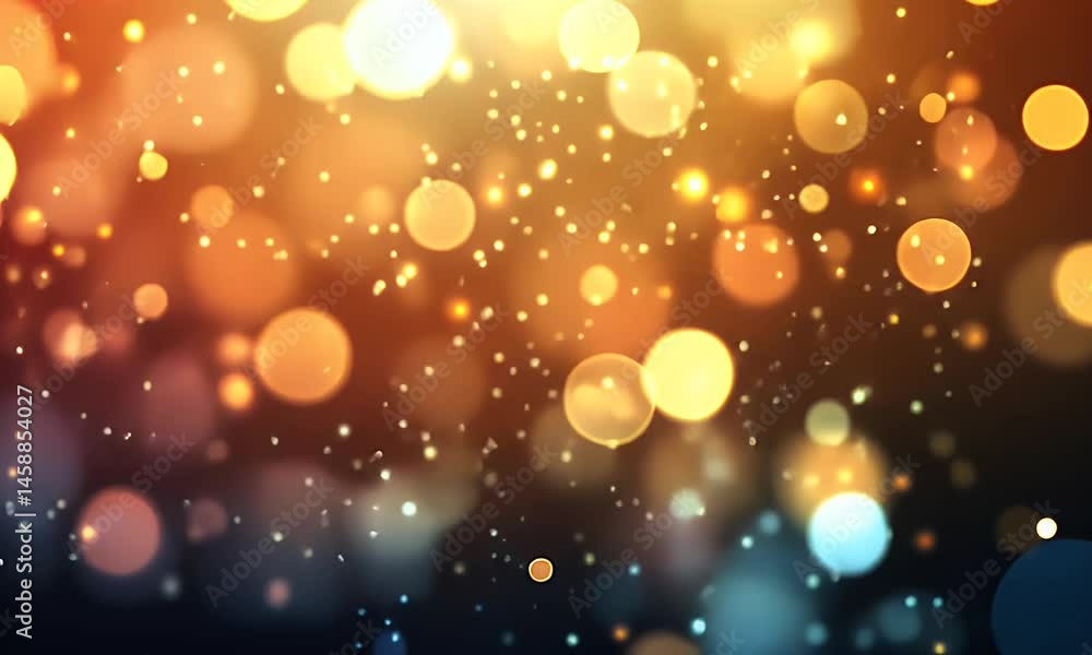 Poster abstract digital background with colorful dots and gradient colors, glowing light effect vector illu