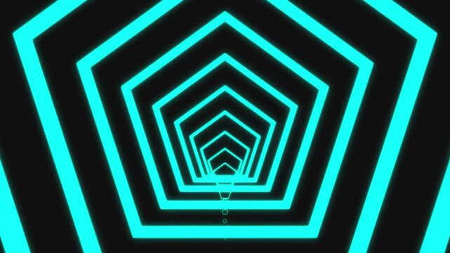 Roller coaster style digital vortex design, downhill deep diving feeling, blue neon geometric shapes flow video