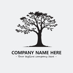 Obraz premium Tree Silhouette Logo Company Design Illustration Vector Graphic Image