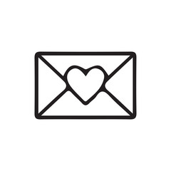 envelope with heart