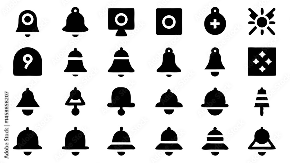 Poster illumination based icons ideal for user interfaces system notifications and interactive digital desi