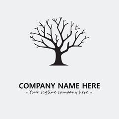 Tree Silhouette Logo Company Design Illustration Vector Graphic Image