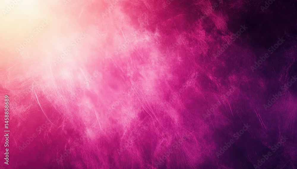 Aufkleber abstract pink and purple powder cloud explosion with dynamic lighting effect on dark backdrop create
