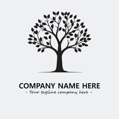 Obraz premium Tree Silhouette Logo Company Design Illustration Vector Graphic Image