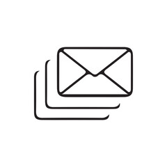 Email icon vector. E-mail icon. Envelope illustration. Envelope icon, Mail icon vector for web, computer and mobile app, Victor illustration Eps 10