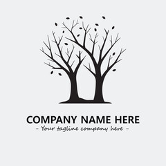 Tree Silhouette Logo Company Design Illustration Vector Graphic Image