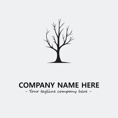 Tree Silhouette Logo Company Design Illustration Vector Graphic Image