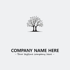 Tree Silhouette Logo Company Design Illustration Vector Graphic Image