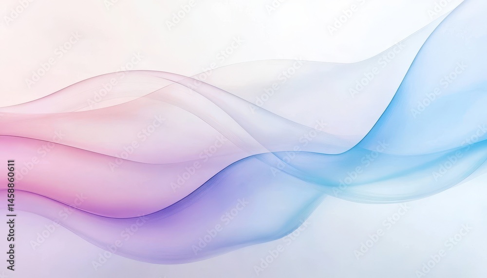 Poster abstract wavy background with gradient colors in pink and blue for modern design projects and creati
