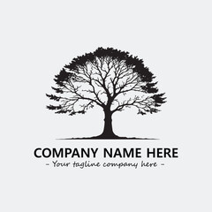 Obraz premium Tree Silhouette Logo Company Design Illustration Vector Graphic Image