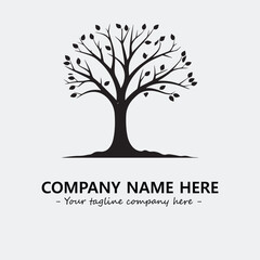 Obraz premium Tree Silhouette Logo Company Design Illustration Vector Graphic Image