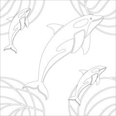Fototapeta premium vector illustration of a fish