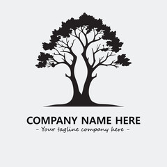 Obraz premium Tree Silhouette Logo Company Design Illustration Vector Graphic Image