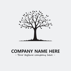 Tree Silhouette Logo Company Design Illustration Vector Graphic Image