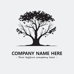 Obraz premium Tree Silhouette Logo Company Design Illustration Vector Graphic Image