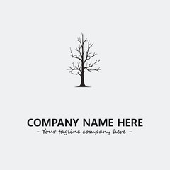 Tree Silhouette Logo Company Design Illustration Vector Graphic Image