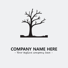 Tree Silhouette Logo Company Design Illustration Vector Graphic Image