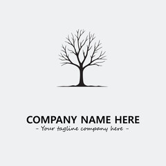 Tree Silhouette Logo Company Design Illustration Vector Graphic Image