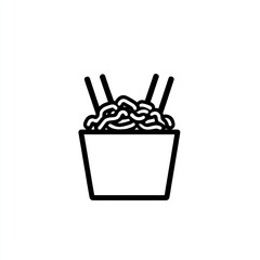 Asian Noodle Dish in a Container
