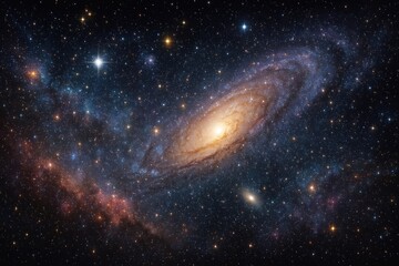Obraz premium Vast cosmic galaxy view