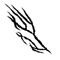Fototapeta premium Magic Rune Cybersigil Tattoo Vector